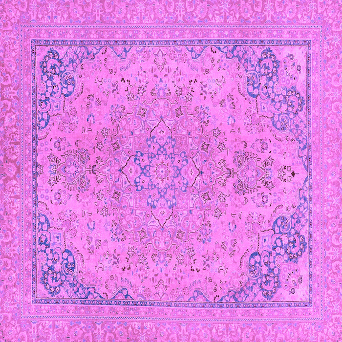 Square Abstract Purple Modern Rug, abs2816pur