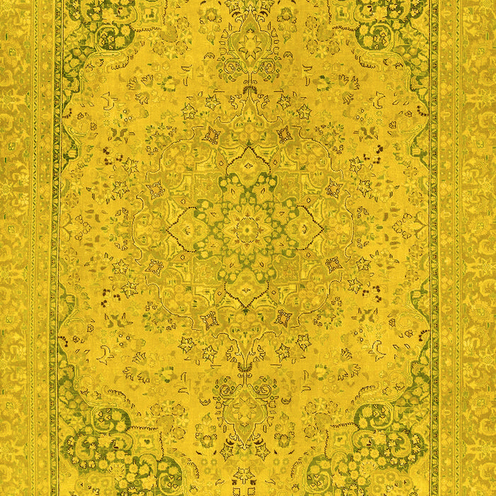 Abstract Yellow Modern Rug, abs2816yw