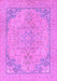 Machine Washable Abstract Purple Modern Area Rugs, wshabs2816pur