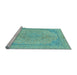 Sideview of Machine Washable Abstract Light Blue Modern Rug, wshabs2816lblu