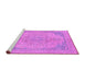 Sideview of Machine Washable Abstract Purple Modern Area Rugs, wshabs2816pur