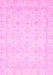 Machine Washable Abstract Pink Modern Rug, wshabs2817pnk