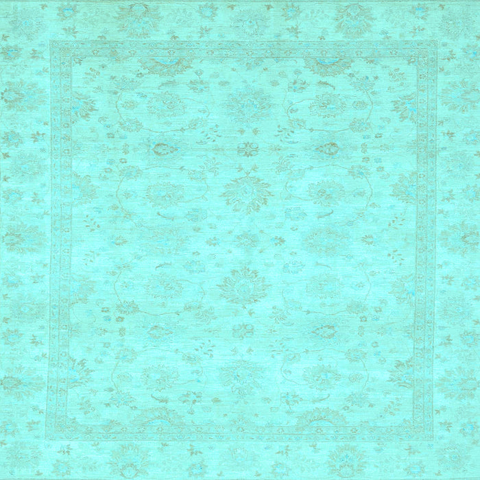 Square Abstract Light Blue Modern Rug, abs2817lblu