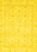 Machine Washable Abstract Yellow Modern Rug, wshabs2817yw