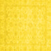 Square Abstract Yellow Modern Rug, abs2817yw