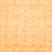 Square Machine Washable Abstract Orange Modern Area Rugs, wshabs2817org