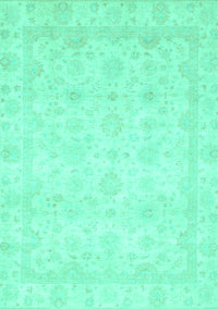 Abstract Turquoise Modern Rug, abs2817turq