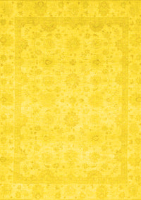 Abstract Yellow Modern Rug, abs2817yw