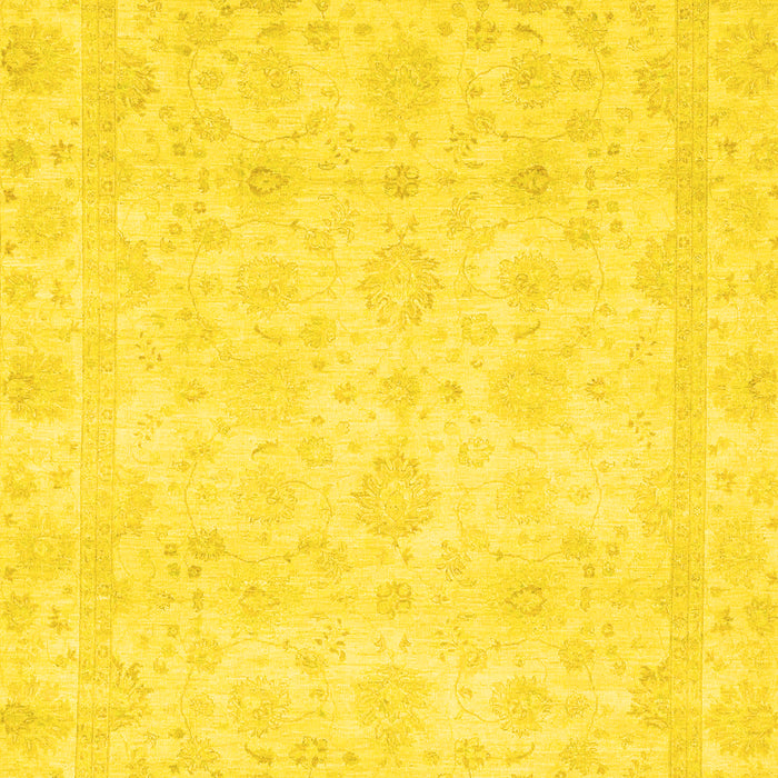 Abstract Yellow Modern Rug, abs2817yw