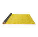 Sideview of Abstract Yellow Modern Rug, abs2817yw