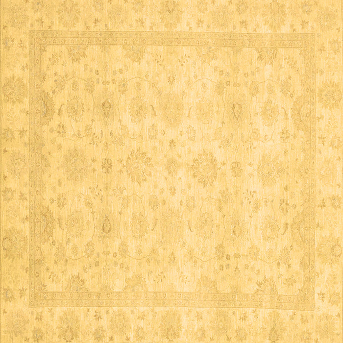Square Abstract Brown Modern Rug, abs2817brn