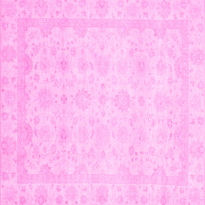 Square Machine Washable Abstract Pink Modern Rug, wshabs2817pnk