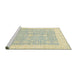 Sideview of Machine Washable Abstract Sage Green Rug, wshabs2818