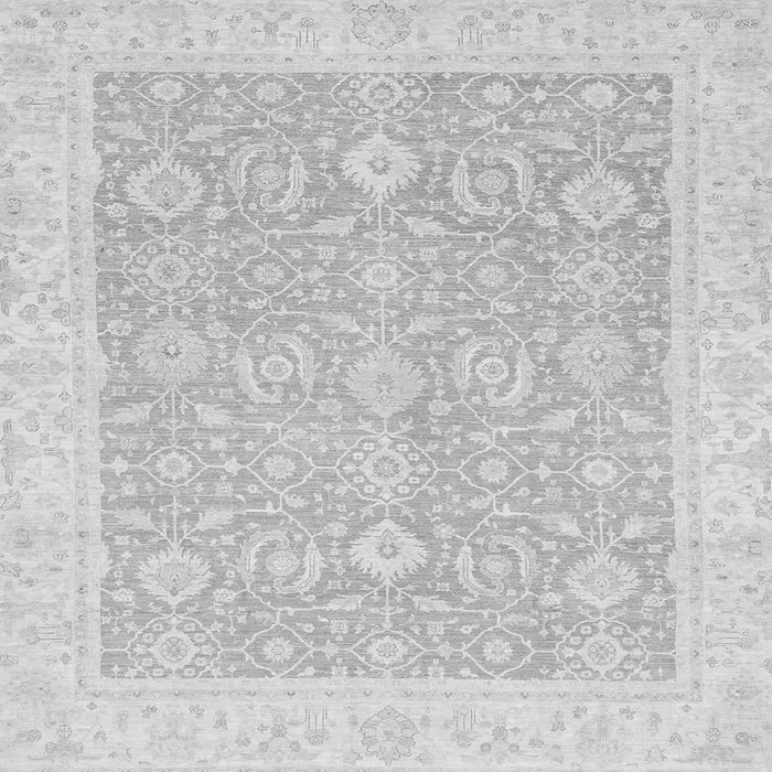 Square Machine Washable Oriental Gray Traditional Rug, wshabs2818gry
