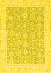 Oriental Yellow Traditional Rug, abs2818yw