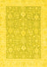 Oriental Yellow Traditional Rug, abs2818yw