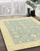 Machine Washable Abstract Sage Green Rug in a Family Room, wshabs2818