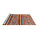 Sideview of Machine Washable Abstract Light Copper Gold Rug, wshabs2819