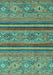 Abstract Turquoise Modern Rug, abs2819turq