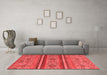 Modern Red Washable Rugs