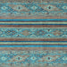 Square Abstract Light Blue Modern Rug, abs2819lblu