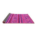 Sideview of Abstract Pink Modern Rug, abs2819pnk