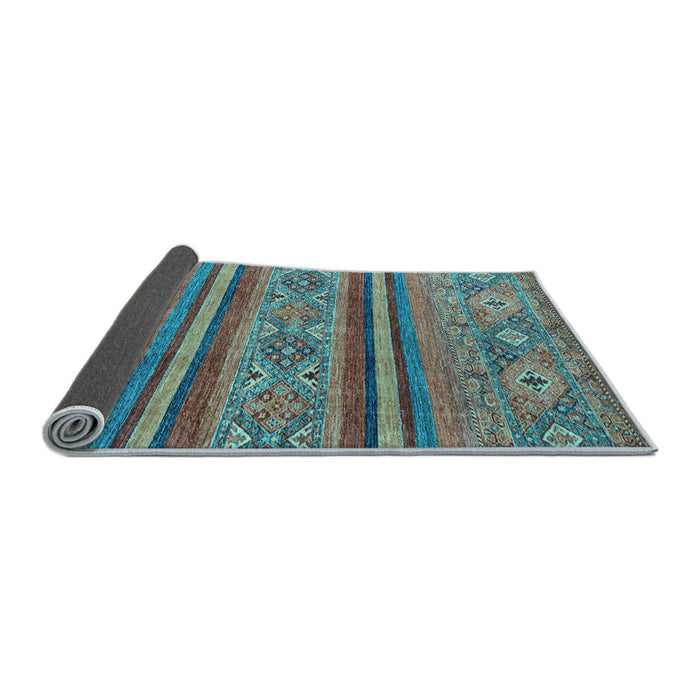 Sideview of Abstract Light Blue Modern Rug, abs2819lblu