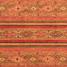 Square Machine Washable Abstract Orange Modern Area Rugs, wshabs2819org