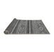 Sideview of Abstract Gray Modern Rug, abs2819gry