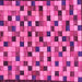 Square Oriental Pink Modern Rug, abs281pnk