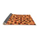 Sideview of Oriental Orange Modern Rug, abs281org