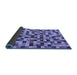 Sideview of Oriental Blue Modern Rug, abs281blu