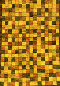 Oriental Yellow Modern Rug, abs281yw