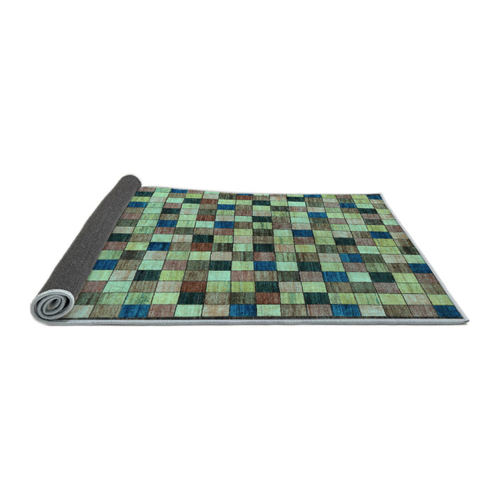 Sideview of Oriental Light Blue Modern Rug, abs281lblu
