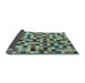 Sideview of Oriental Light Blue Modern Rug, abs281lblu