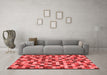 Modern Red Washable Rugs