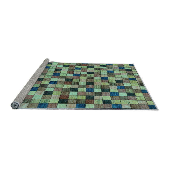 Sideview of Machine Washable Oriental Light Blue Modern Rug, wshabs281lblu