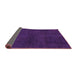 Sideview of Abstract Purple Modern Rug, abs2820pur