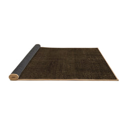 Sideview of Abstract Brown Modern Rug, abs2820brn