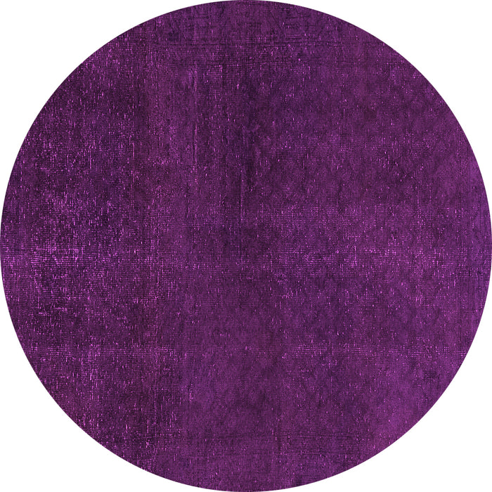 Round Machine Washable Abstract Pink Modern Rug, wshabs2820pnk