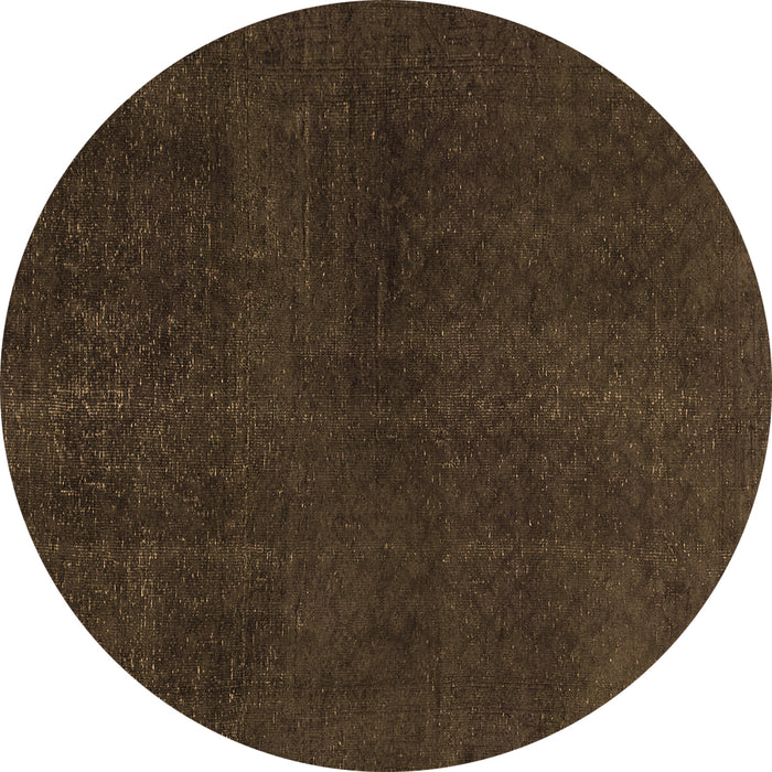 Round Machine Washable Abstract Brown Modern Rug, wshabs2820brn