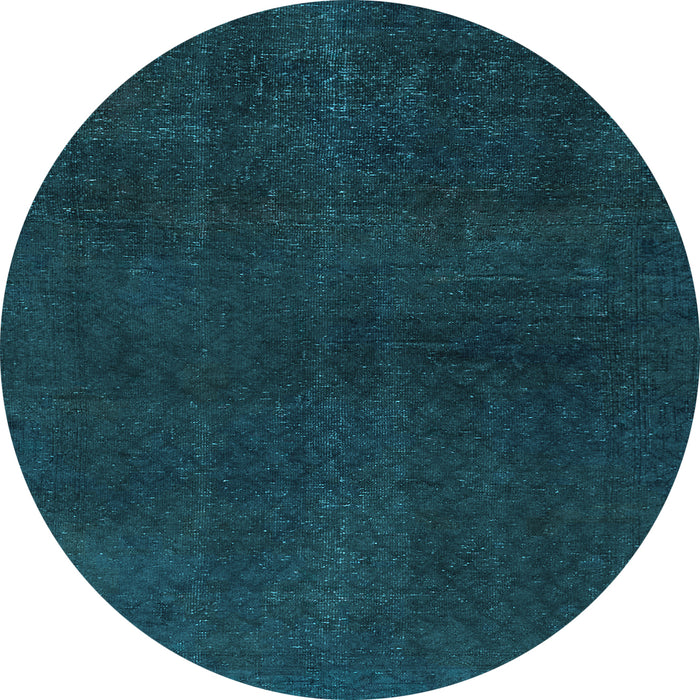 Round Machine Washable Abstract Light Blue Modern Rug, wshabs2820lblu