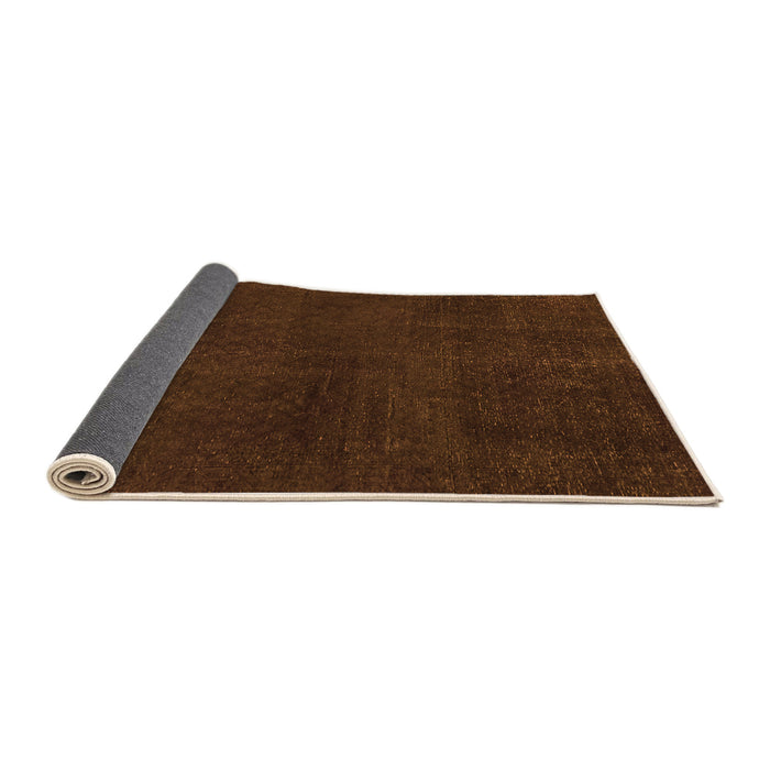 Sideview of Abstract Orange Modern Rug, abs2820org
