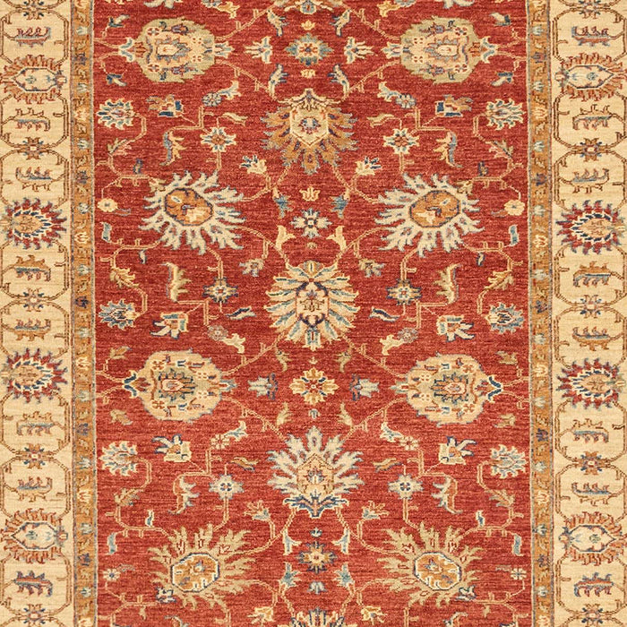 Machine Washable Abstract Fire Red Rug, wshabs2821