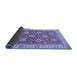 Sideview of Oriental Blue Traditional Rug, abs2821blu