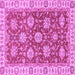 Square Oriental Purple Traditional Rug, abs2821pur