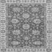Square Machine Washable Oriental Gray Traditional Rug, wshabs2821gry
