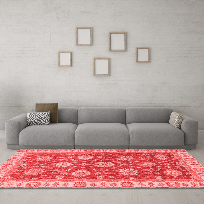 Traditional Red Washable Rugs