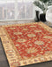 Abstract Red Oriental Rug in Family Room, abs2821