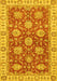 Machine Washable Oriental Yellow Traditional Rug, wshabs2821yw